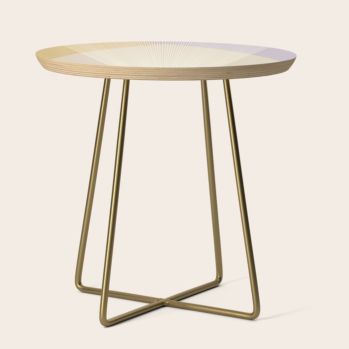 Cecilia Shapes I - Neutral Yellow and Purple Side Table Gallery Image 1