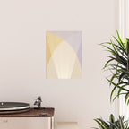Cecilia Shapes I - Neutral Yellow and Purple Poster Gallery Image 2