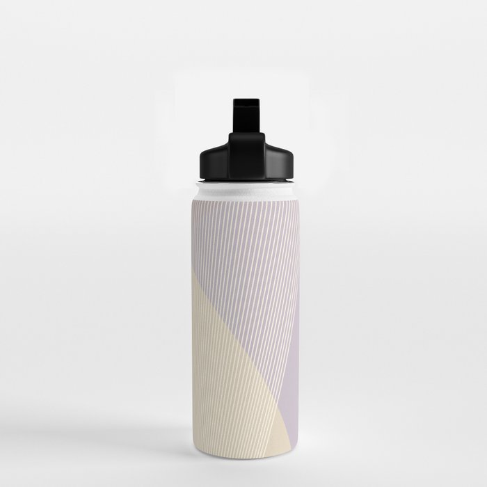 Cecilia Shapes I - Neutral Yellow and Purple Water Bottle Gallery Image 2