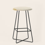 Cecilia Shapes I - Neutral Yellow and Purple Stool Gallery Image 1