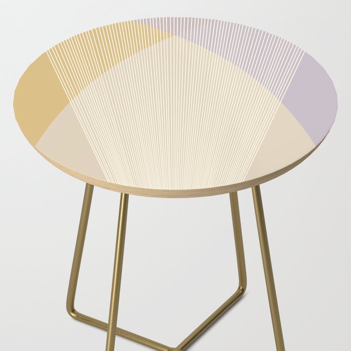 Cecilia Shapes I - Neutral Yellow and Purple Side Table Gallery Image 2