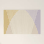 Cecilia Shapes I - Neutral Yellow and Purple Welcome Mat Gallery Image 1