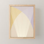 Cecilia Shapes I - Neutral Yellow and Purple Mini Art Print Gallery Image 1