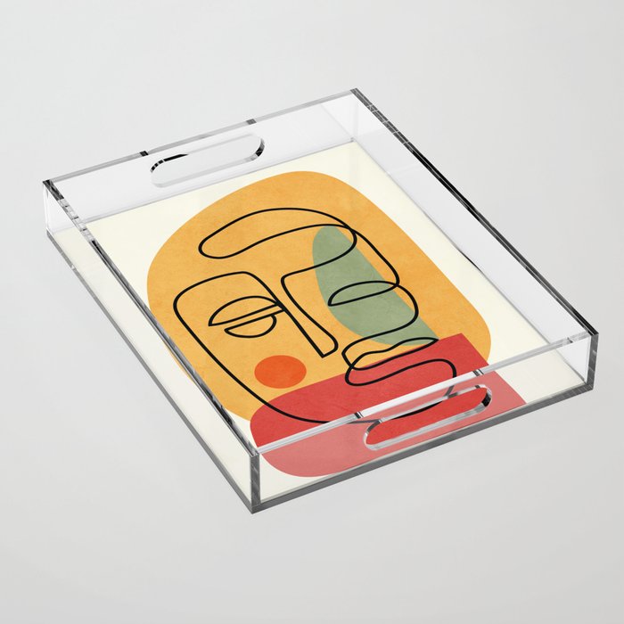 Abstract Face 20 Acrylic Tray Gallery Image 1