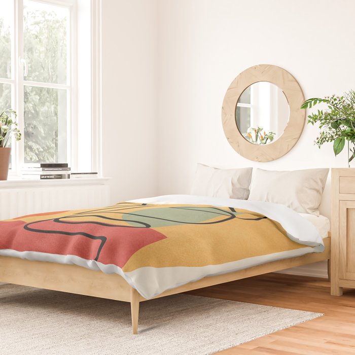 Abstract Face 20 Duvet Cover Gallery Image 2