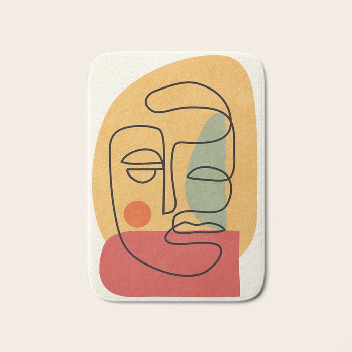 Abstract Face 20 Bath Mat Gallery Image 1