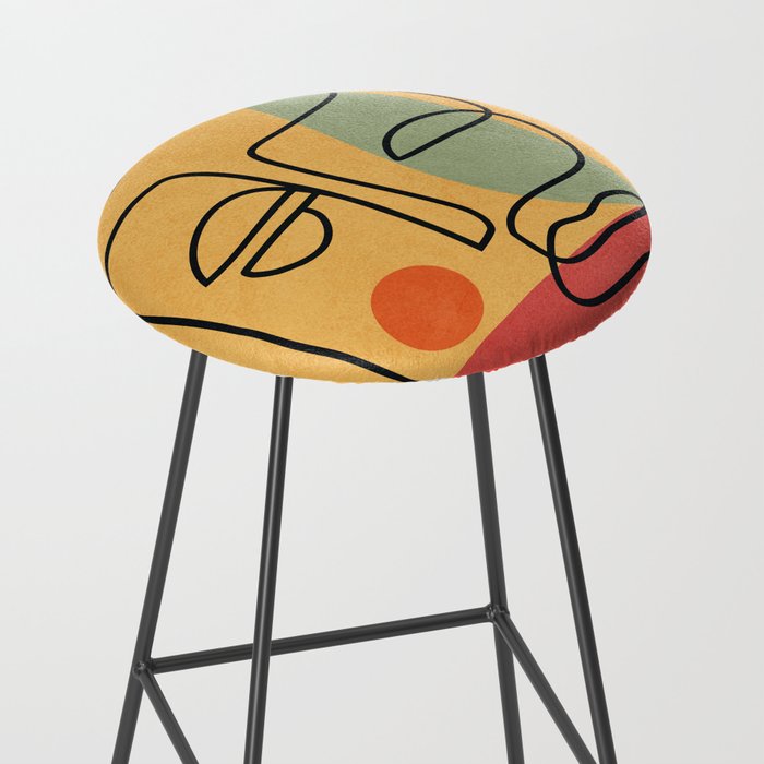 Abstract Face 20 Stool Gallery Image 2