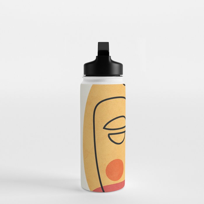 Abstract Face 20 Water Bottle Gallery Image 3