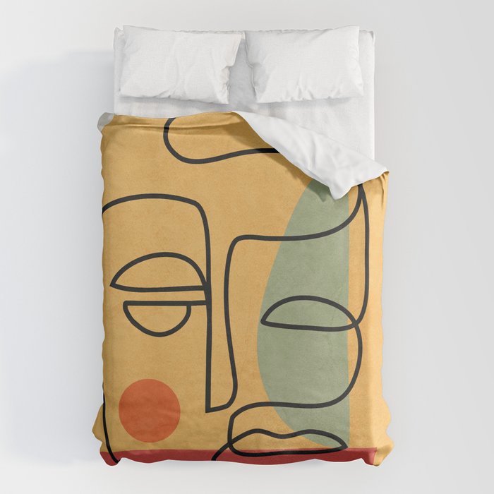 Abstract Face 20 Duvet Cover Gallery Image 6