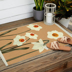 Beautiful Summer flowers II Outdoor Rug Gallery Image 2