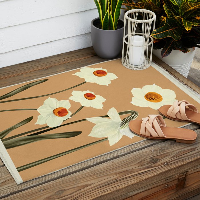 Beautiful Summer flowers II Outdoor Rug Gallery Image 2