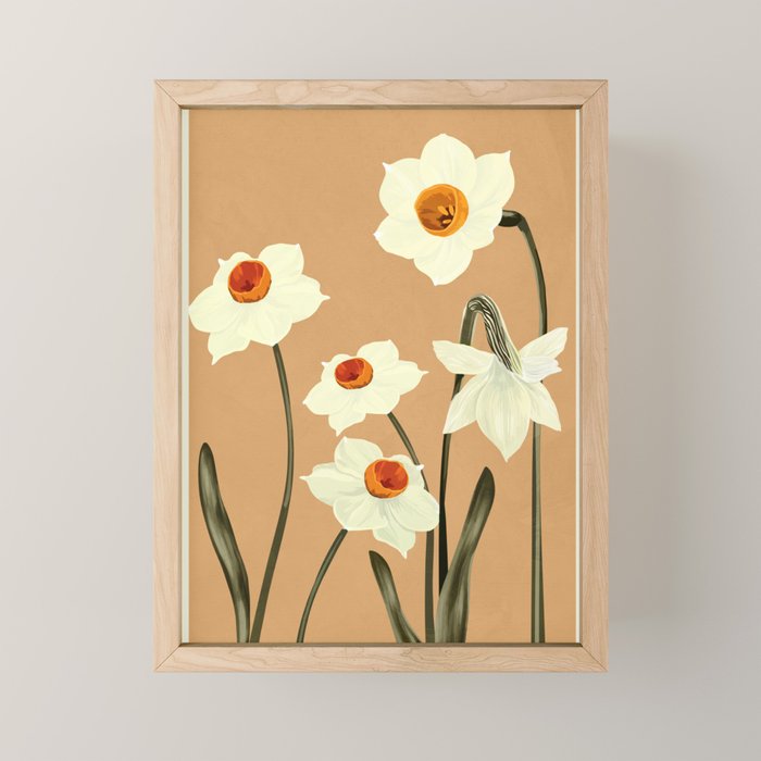 Beautiful Summer flowers II Mini Art Print Gallery Image 1