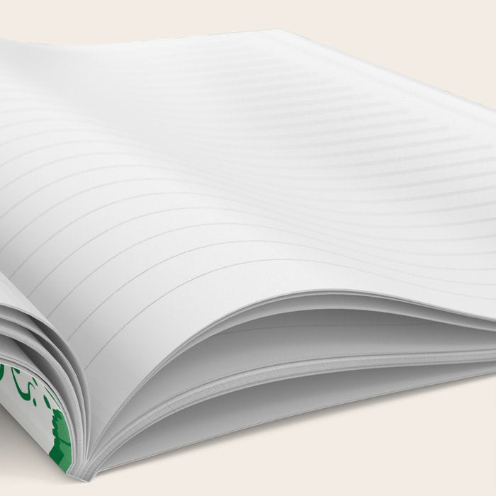 Fresh Strawberry Vine and Floral Pattern on White Notebook Gallery Image 2