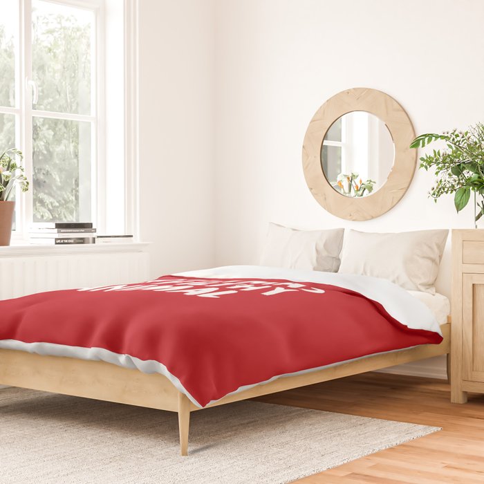 Merry Christmas Ya Filthy Animal, Funny, Saying Duvet Cover Gallery Image 2