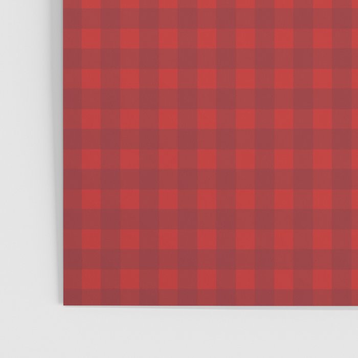 Cherry Red Gingham Check Pattern Poster Gallery Image 3