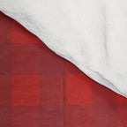 Cherry Red Gingham Check Pattern Comforter Gallery Image 4