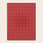 Cherry Red Gingham Check Pattern Notebook Gallery Image 4