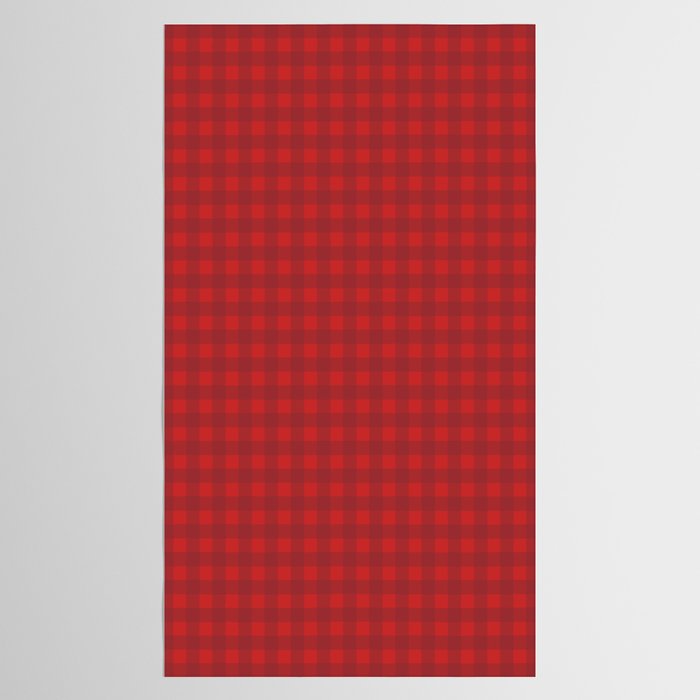 Cherry Red Gingham Check Pattern Tablecloth Gallery Image 2