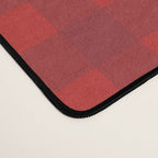 Cherry Red Gingham Check Pattern Desk Mat Gallery Image 4
