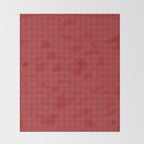 Cherry Red Gingham Check Pattern Throw Blanket Gallery Image 2
