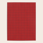 Cherry Red Gingham Check Pattern Poster Gallery Image 4