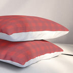 Cherry Red Gingham Check Pattern Pillow Sham Gallery Image 3
