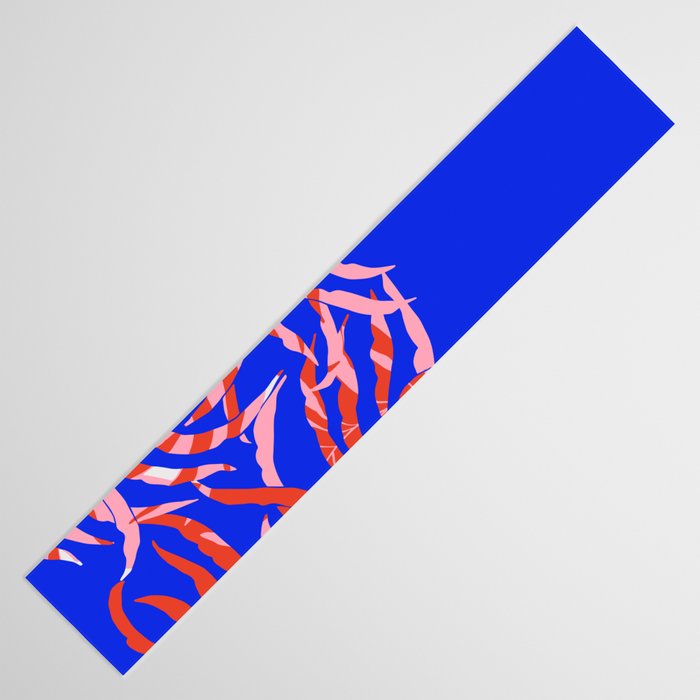 Sisters - Twin Leaf Portrait Matisse Style on Blue Table Runner Gallery Image 3