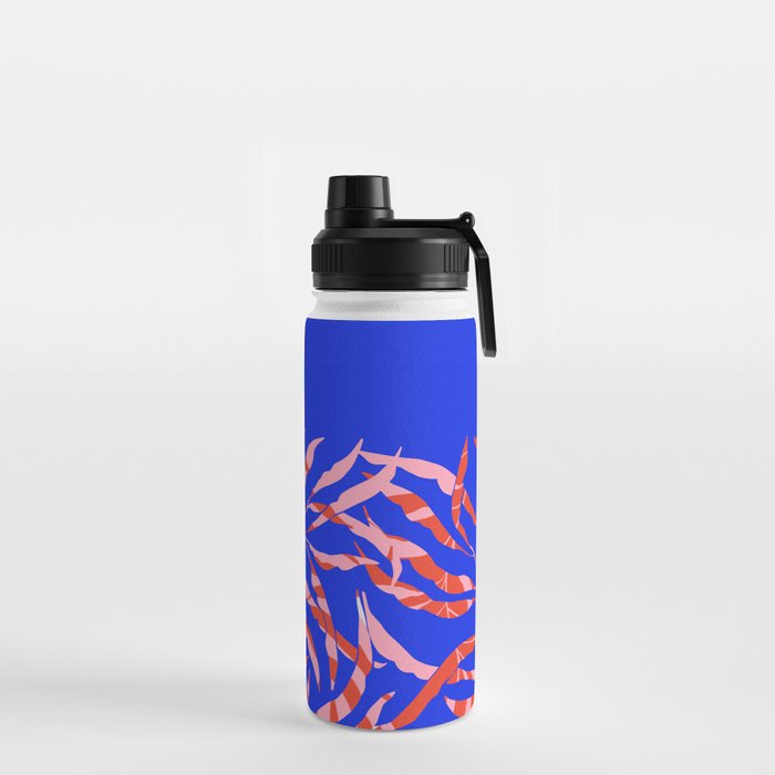 Sisters - Twin Leaf Portrait Matisse Style on Blue Water Bottle Gallery Image 2