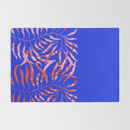 Sisters - Twin Leaf Portrait Matisse Style on Blue Rug Gallery Image 2