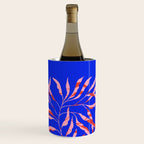 Sisters - Twin Leaf Portrait Matisse Style on Blue Wine Chiller Gallery Image 2