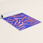 Sisters - Twin Leaf Portrait Matisse Style on Blue Yoga Mat Gallery Image 2