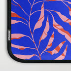 Sisters - Twin Leaf Portrait Matisse Style on Blue Laptop Sleeve Gallery Image 3
