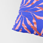 Sisters - Twin Leaf Portrait Matisse Style on Blue Pillow Sham Gallery Image 4
