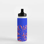 Sisters - Twin Leaf Portrait Matisse Style on Blue Water Bottle Gallery Image 2