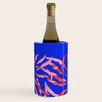 Sisters - Twin Leaf Portrait Matisse Style on Blue Wine Chiller Gallery Image 1