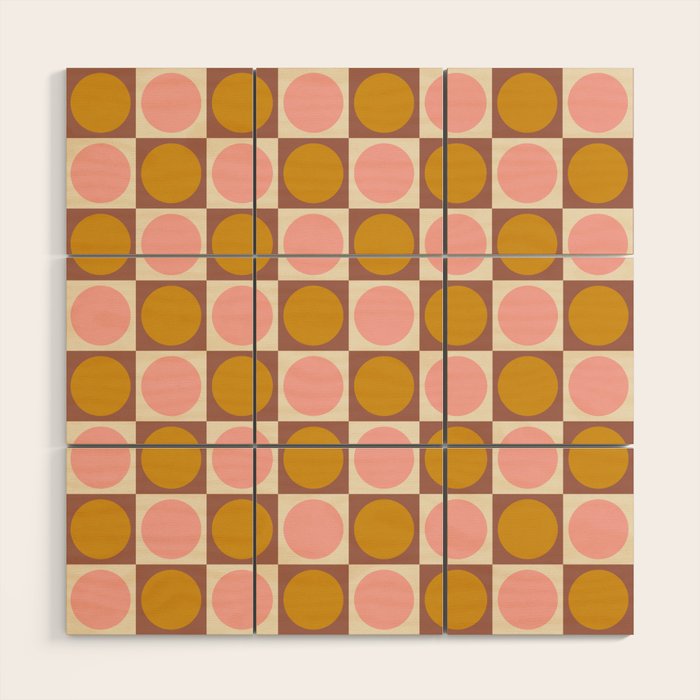 Autumn Checkerboard 29 Wood Wall Art Gallery Image 1