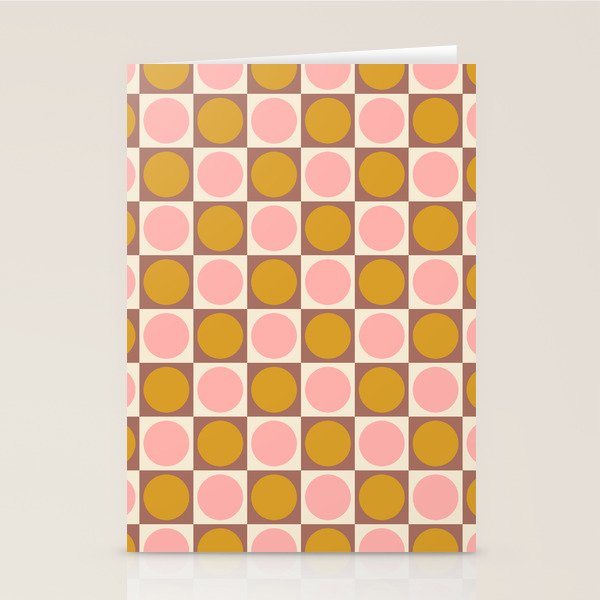 Autumn Checkerboard 29 Stationery Card Gallery Image 1