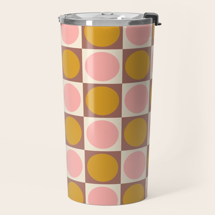 Autumn Checkerboard 29 Travel Mug Gallery Image 2