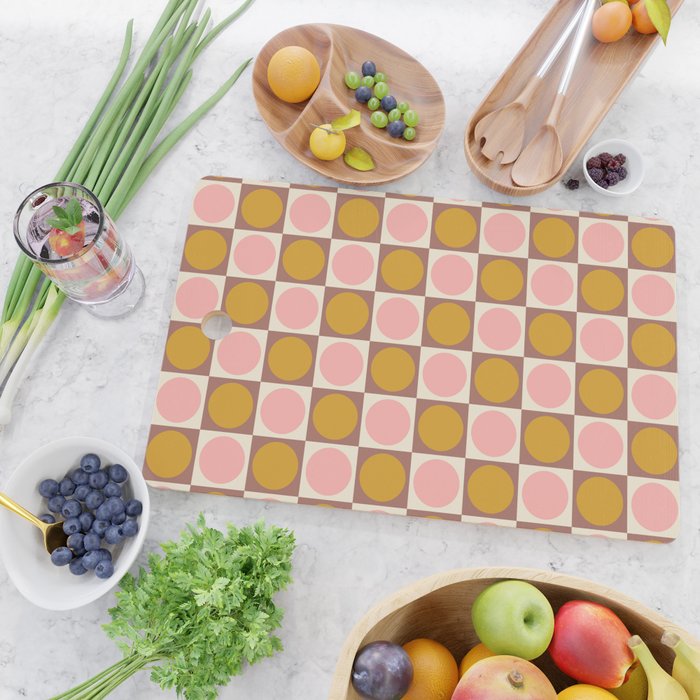 Autumn Checkerboard 29 Cutting Board Gallery Image 2