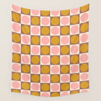 Autumn Checkerboard 29 Wall Tapestry Gallery Image 4