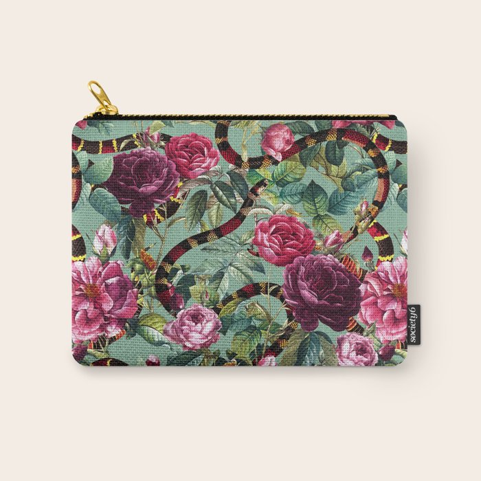 Snakes and Roses II Carry All Pouch Gallery Image 1