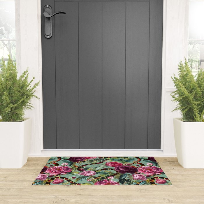 Snakes and Roses II Welcome Mat Gallery Image 3