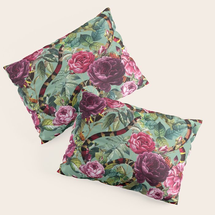 Snakes and Roses II Pillow Sham Gallery Image 1