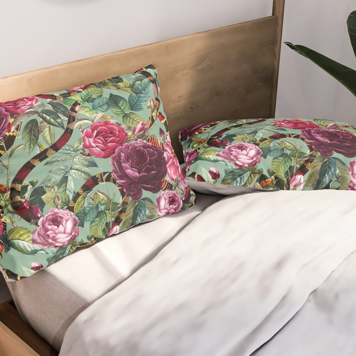 Snakes and Roses II Pillow Sham Gallery Image 2