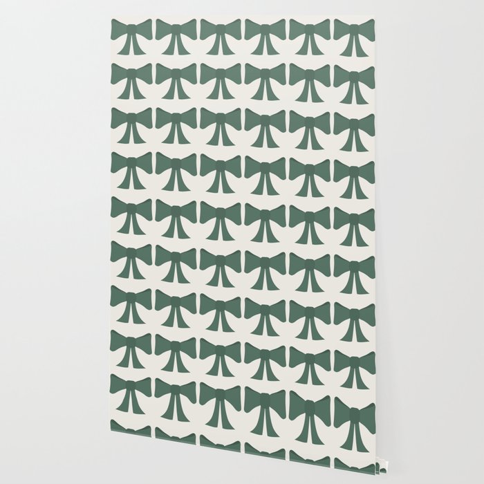 Vintage Bows IV Green Wallpaper Gallery Image 2