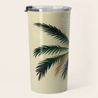 Palmacious, Palm Tree, Coconut Tree Middle East, Desert Plants Nature Illustration, Beachy Tropical Botanical Painting Travel Mug Gallery Image 3