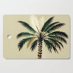 Palmacious, Palm Tree, Coconut Tree Middle East, Desert Plants Nature Illustration, Beachy Tropical Botanical Painting Cutting Board Gallery Image 1