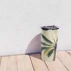 Palmacious, Palm Tree, Coconut Tree Middle East, Desert Plants Nature Illustration, Beachy Tropical Botanical Painting Travel Mug Gallery Image 4