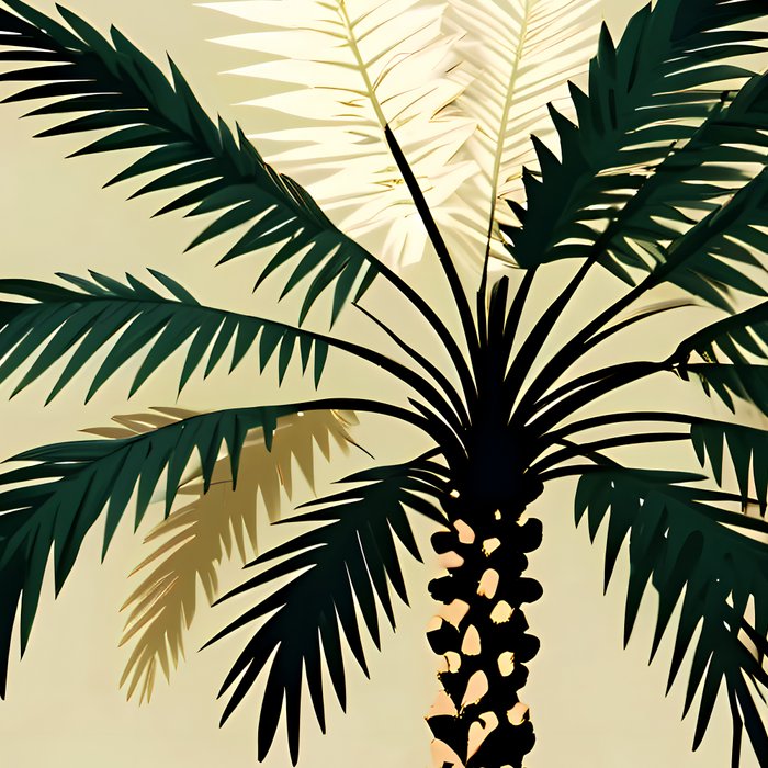 Palmacious, Palm Tree, Coconut Tree Middle East, Desert Plants Nature Illustration, Beachy Tropical Botanical Painting Coffee Mug Gallery Image 2