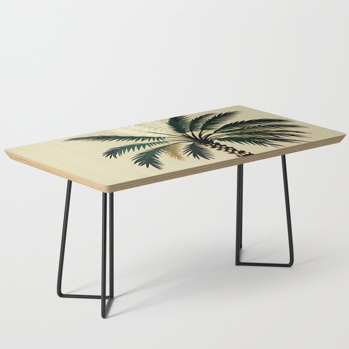 Palmacious, Palm Tree, Coconut Tree Middle East, Desert Plants Nature Illustration, Beachy Tropical Botanical Painting Coffee Table Gallery Image 1
